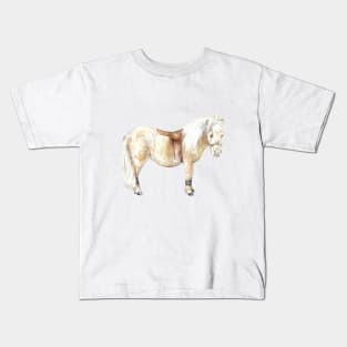 Shetland Pony: Ready to Ride Horse Kids T-Shirt